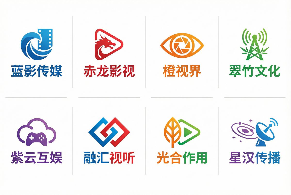 糖心 - 合作影视品牌Logo墙